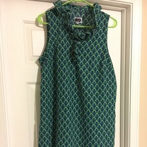 Blue and Green Patterned Mud Pie Dress
